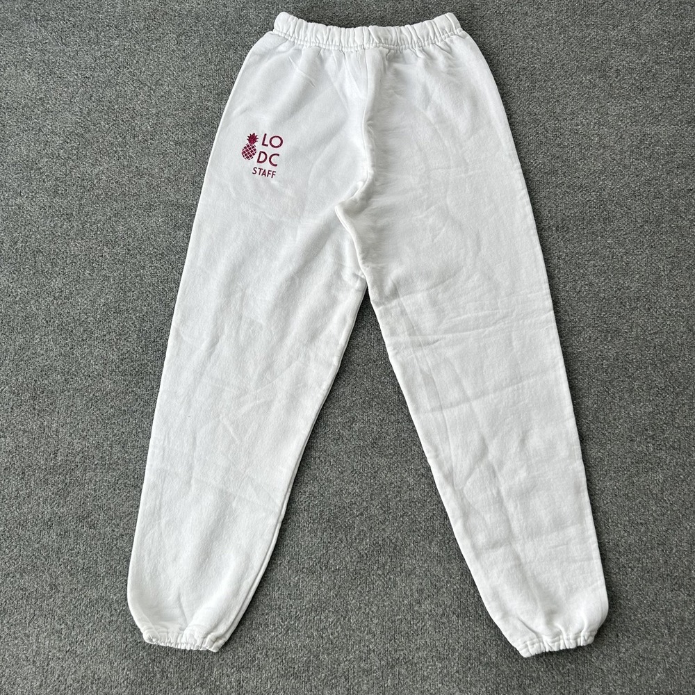 LODC Pool Club Washington DC Staff Sweatpants White Pineapple Logo Unisex